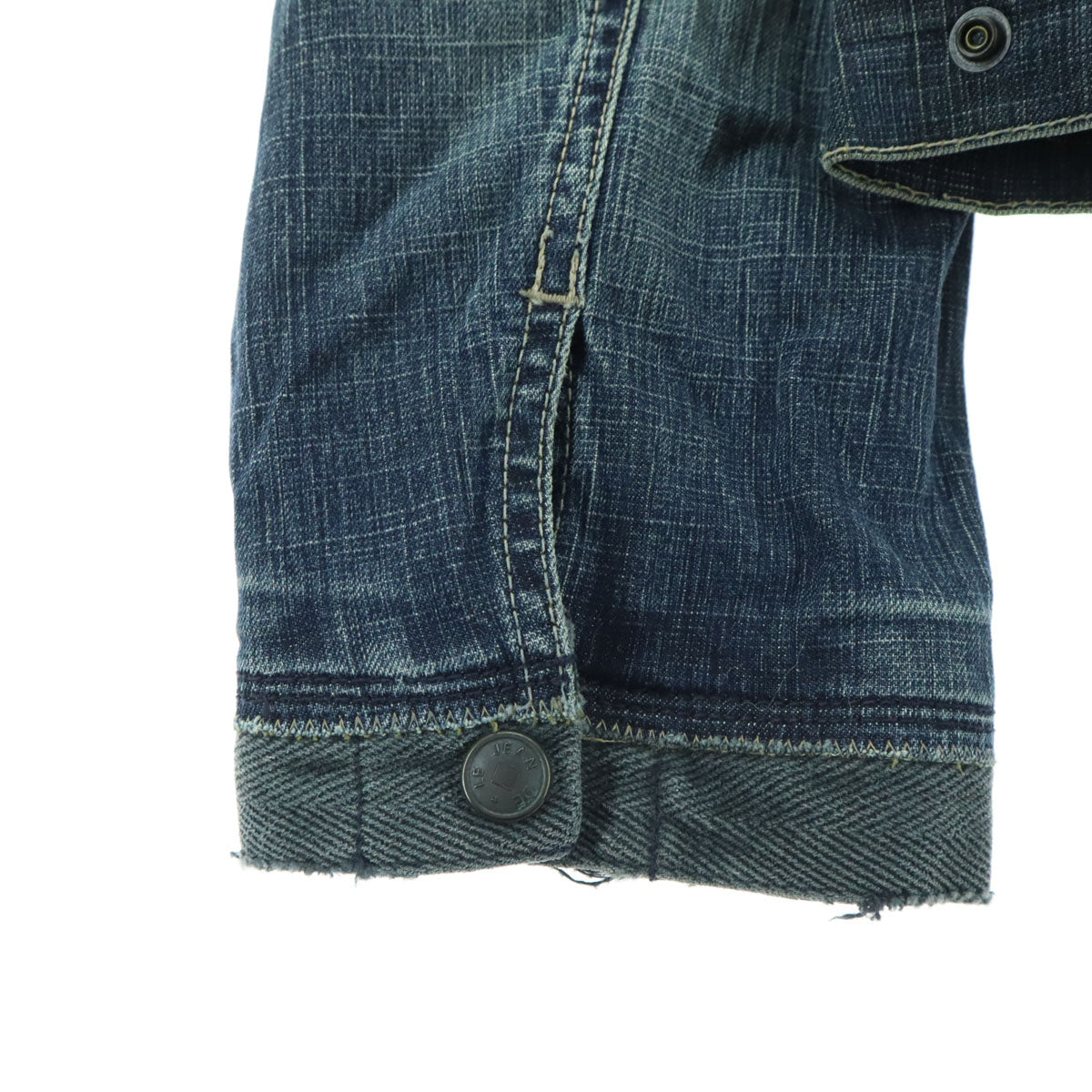 MARITHE + FRANCOIS GIRBAUD マリテフランソワジルボー 長袖 デニムジャケット M ブルー ジップアップ メンズ