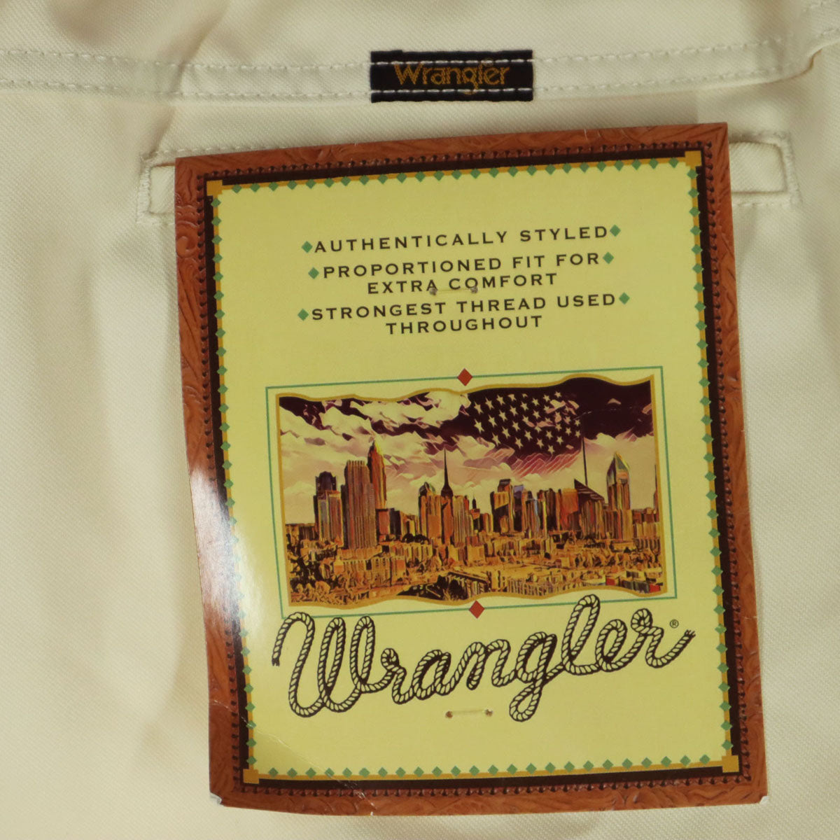 Wrangler ラングラー センタープレス テーパードパンツ L アイボリー ラッドパンツ メンズ