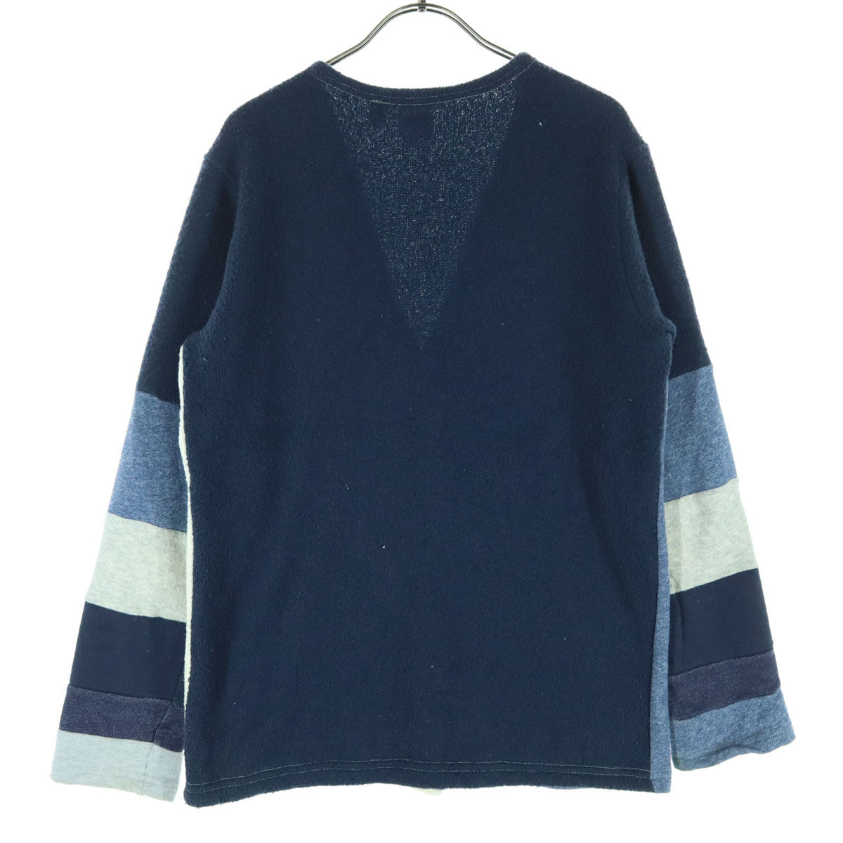 US RAGS ユーエスラグス USA製 長袖 ニットカーディガン M ブルー系 メンズ