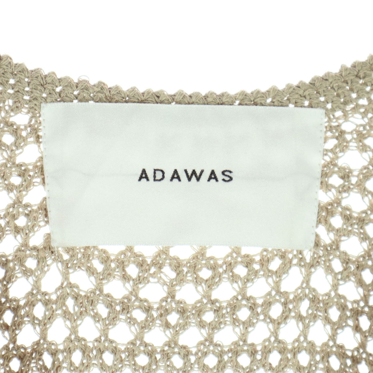 ADAWAS アダワス ノースリーブ ロングワンピース F ベージュ レディース