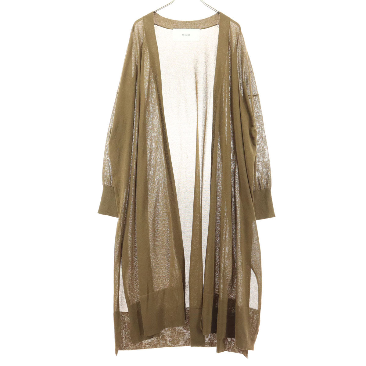 美品 ADAWAS アダワス 長袖 カーディガン F ブラウン レディース