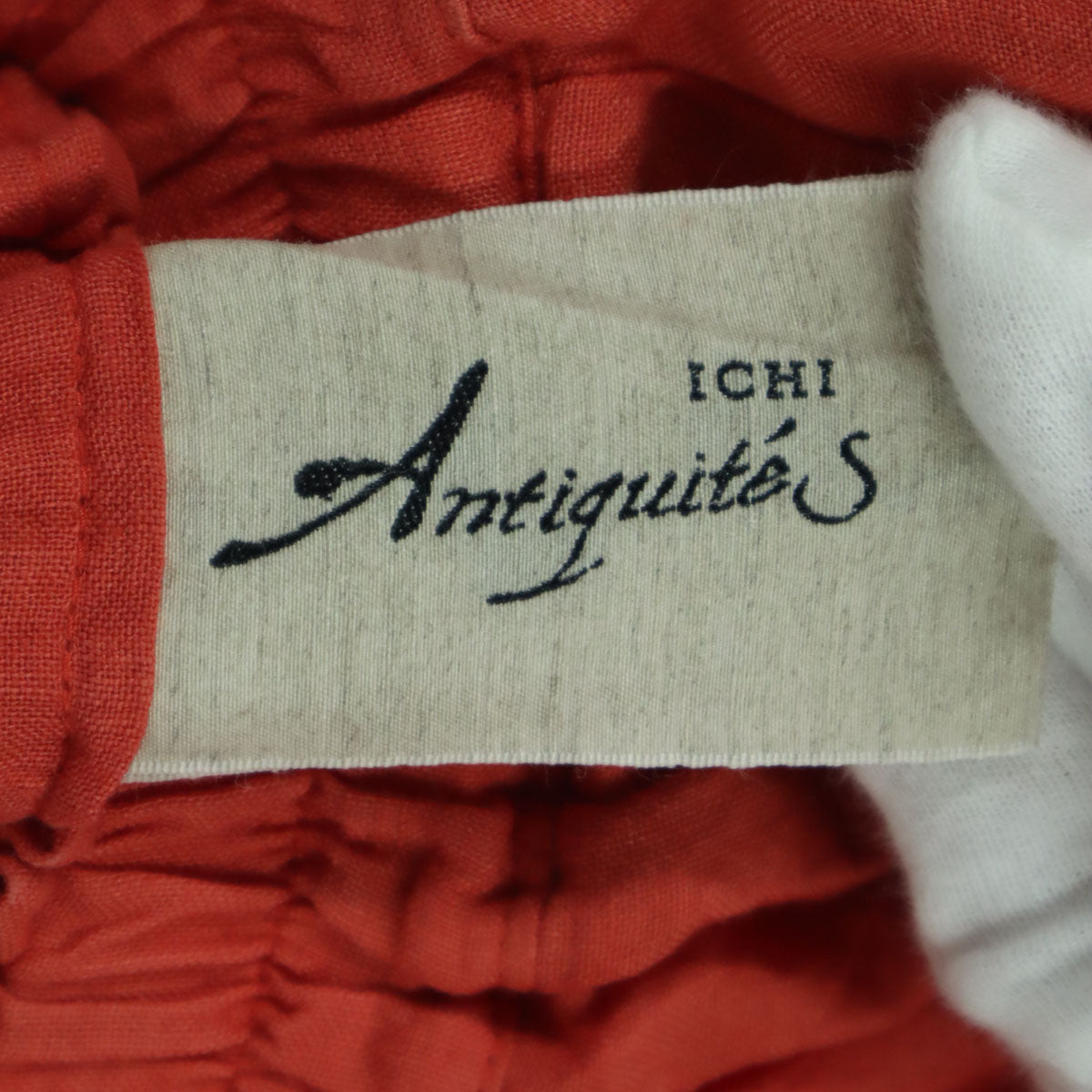 ICHI Antiquites イチアンティークスス マキシ丈 スカート オレンジ レディース