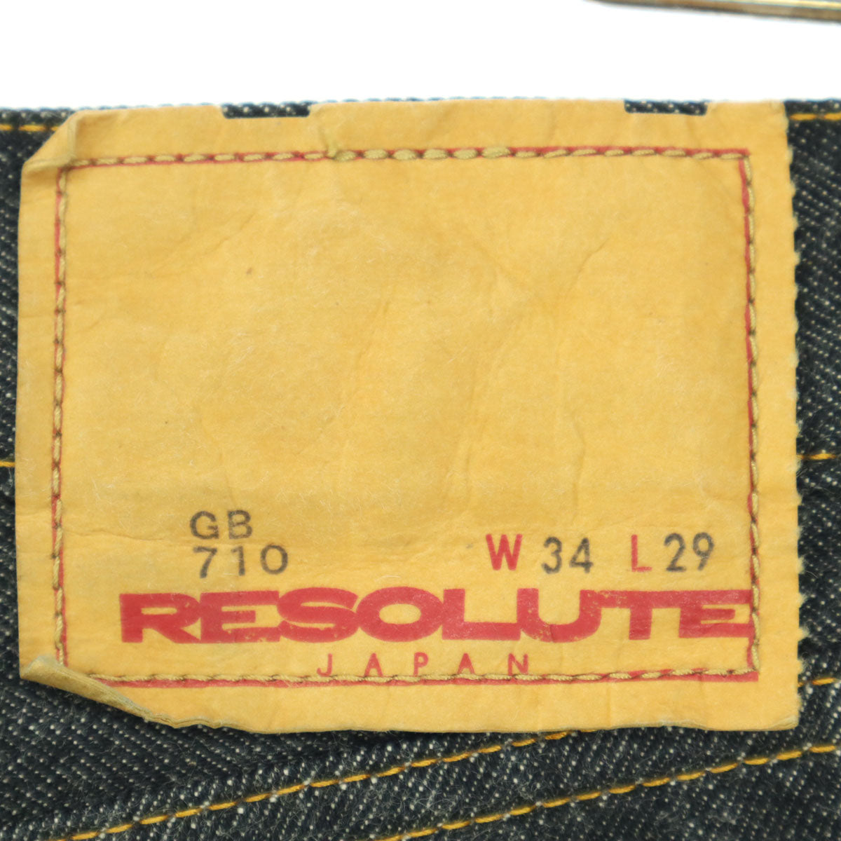 RESOLUTE リゾルト 日本製 デニムパンツ w34 ブルー メンズ