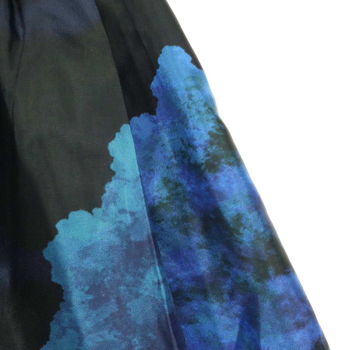 美品 Franche lippee black フランシュリッペブラック 日本製 ミニ丈 フレアスカート M ブルー系 アリス レディース