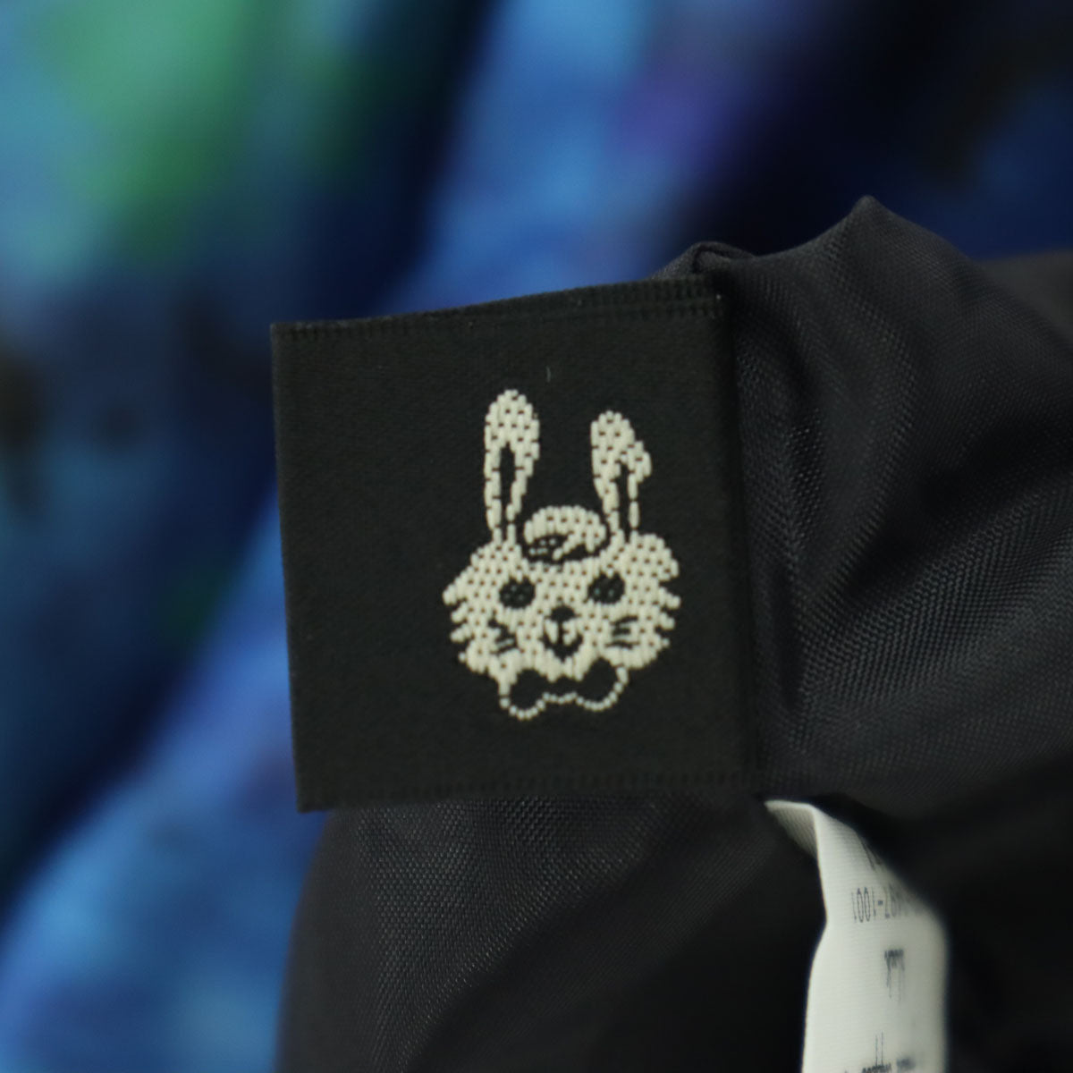 美品 Franche lippee black フランシュリッペブラック 日本製 ミニ丈 フレアスカート M ブルー系 アリス レディース