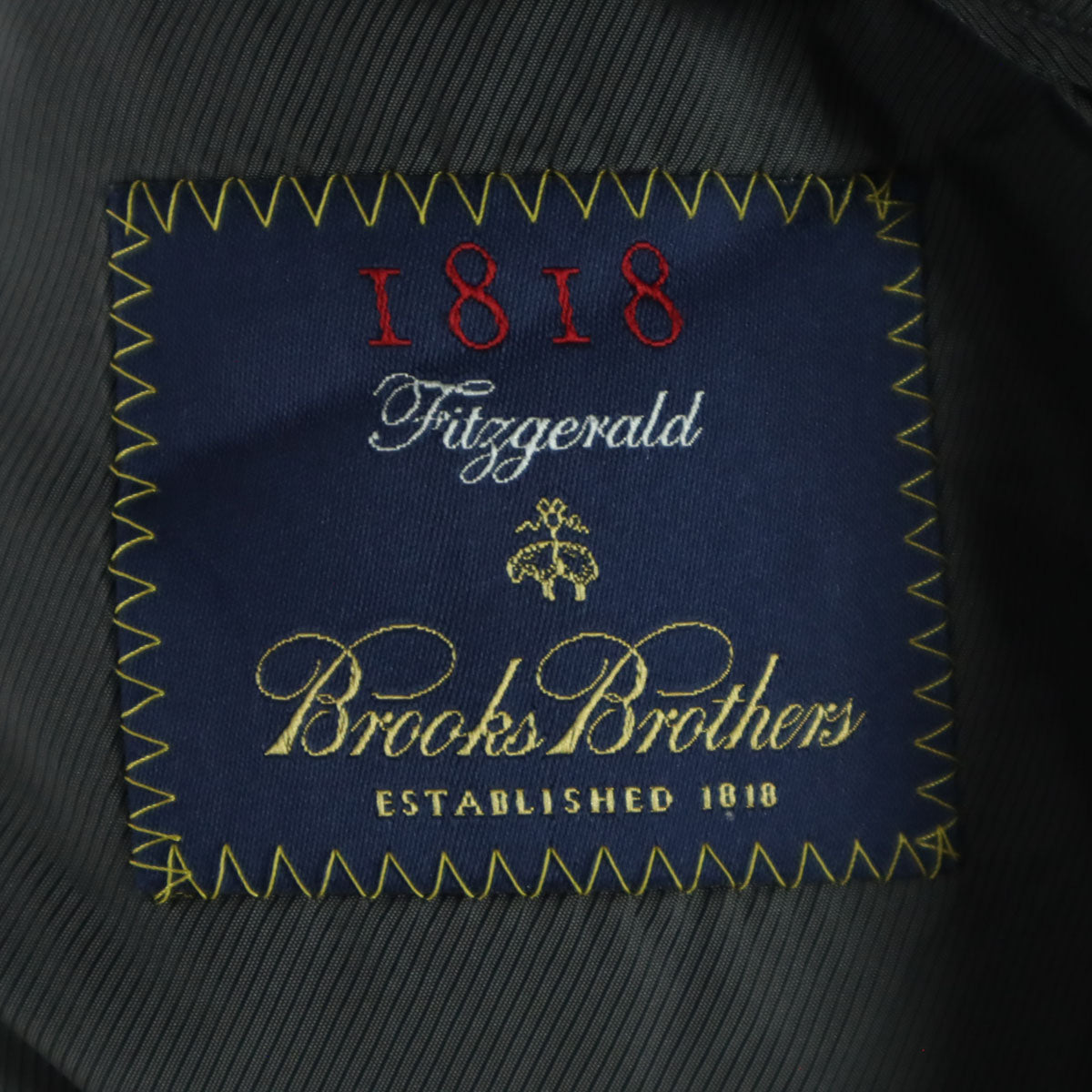 美品 Brooks Brothers ブルックスブラザーズ ストライプ柄 長袖 テーラードジャケット 39 グレー メンズ