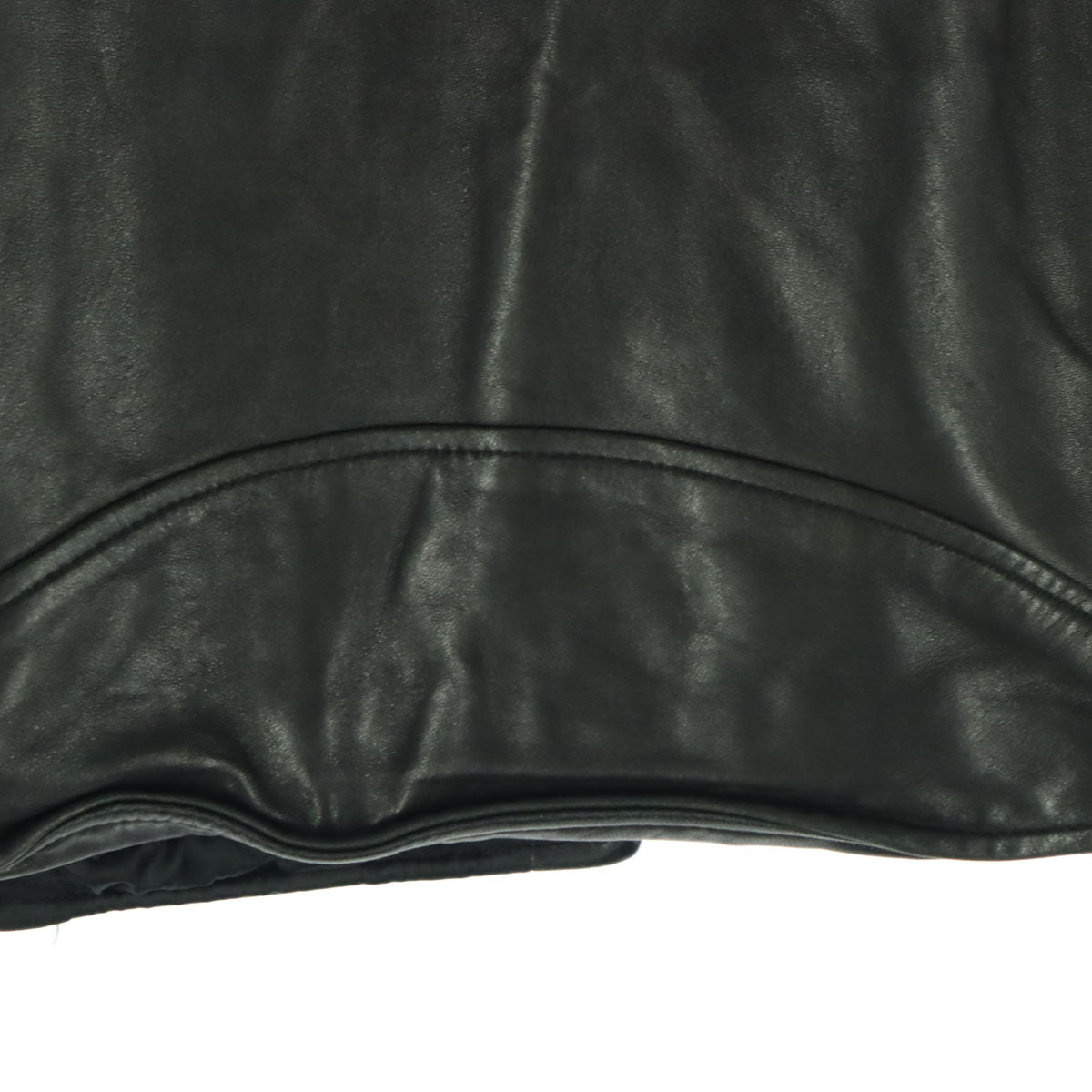 NINE ナイン 長袖 ダブルライダースジャケット F ブラック サイドレースアップ メンズ