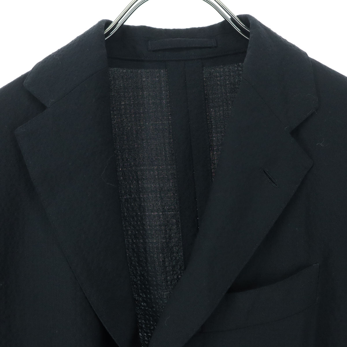 美品 LARDINI ラルディーニ イタリア製 長袖 テーラードジャケット 46 ブラック メンズ