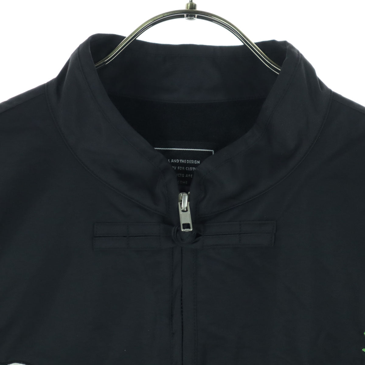 美品 CANDY STRIPPER キャンディストリッパー 刺繍 長袖 ジップジャケット 2 ブラック パンダ メンズ