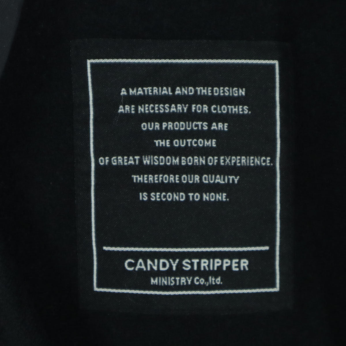 美品 CANDY STRIPPER キャンディストリッパー 刺繍 長袖 ジップジャケット 2 ブラック パンダ メンズ