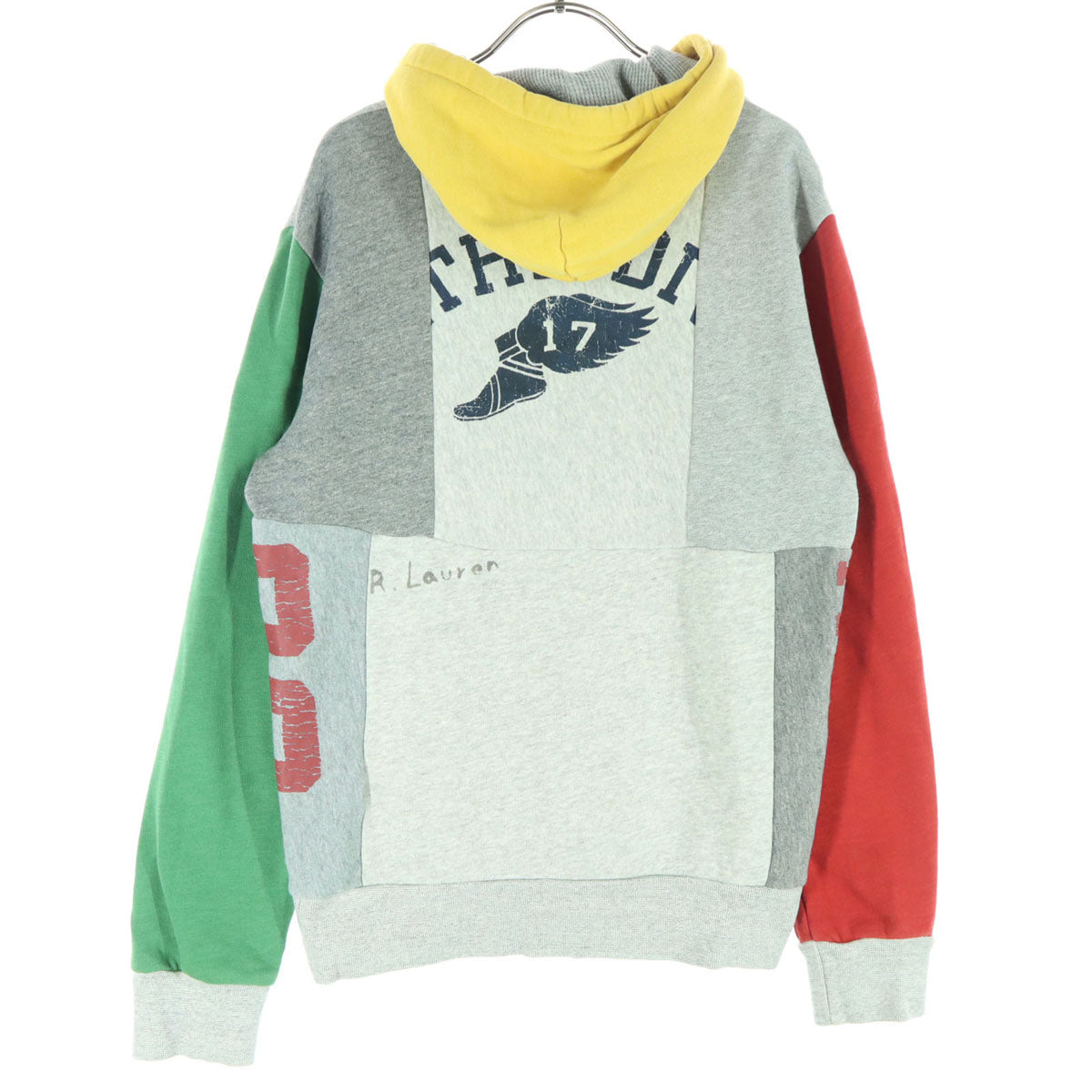 POLO RALPH LAUREN ポロラルフローレン クレイジーパターン 長袖 スウェットパーカー SP グレー メンズ