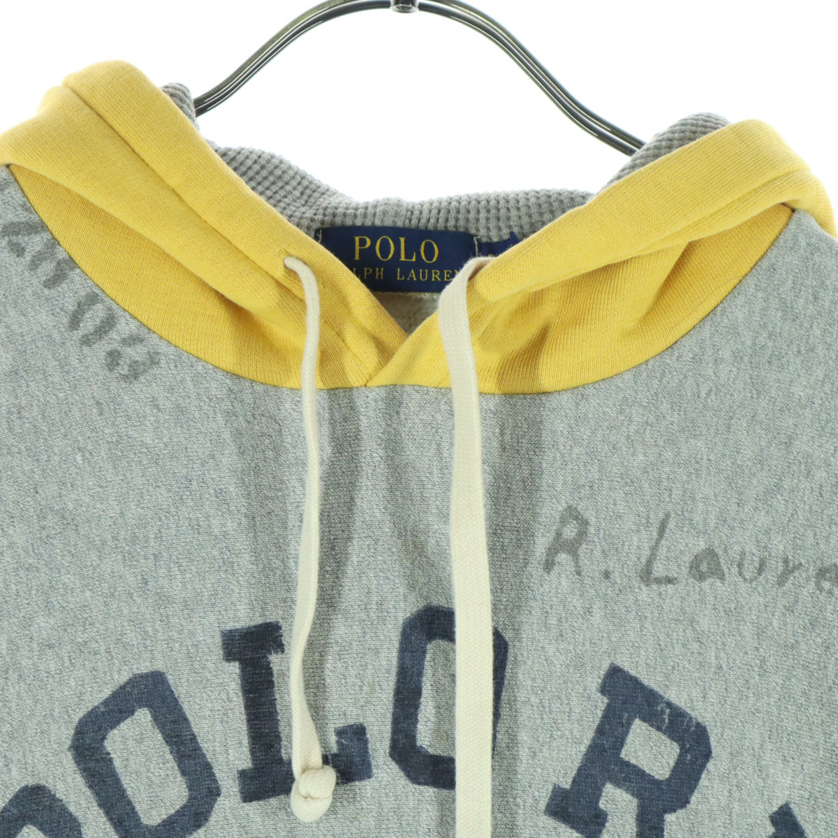 POLO RALPH LAUREN ポロラルフローレン クレイジーパターン 長袖 スウェットパーカー SP グレー メンズ