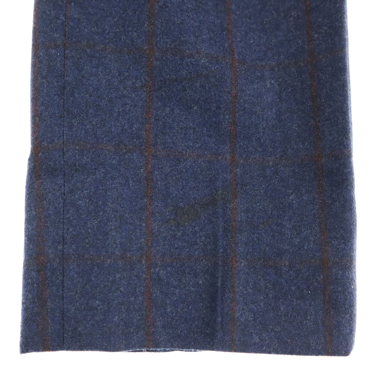 美品 VIGANO ヴィガーノ ストライプ柄 ウールパンツ 46 ネイビー メンズ