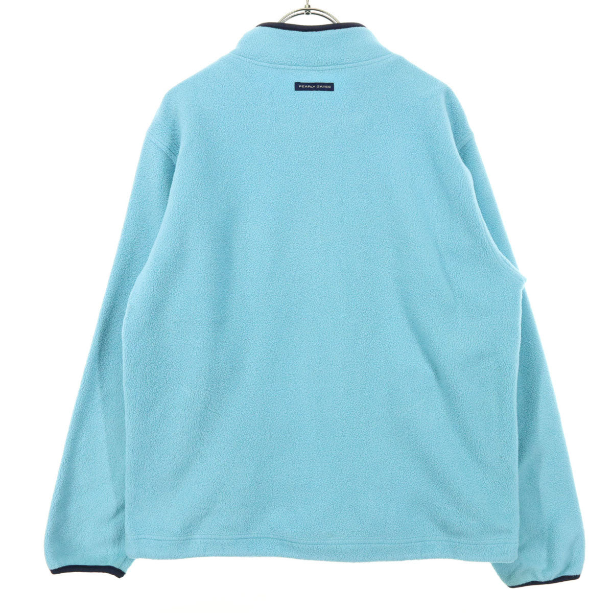 PEARLY GATES パーリーゲイツ POLARTEC 英字 長袖 ハーフジップ フリースジャケット 1 ライトブルー メンズ