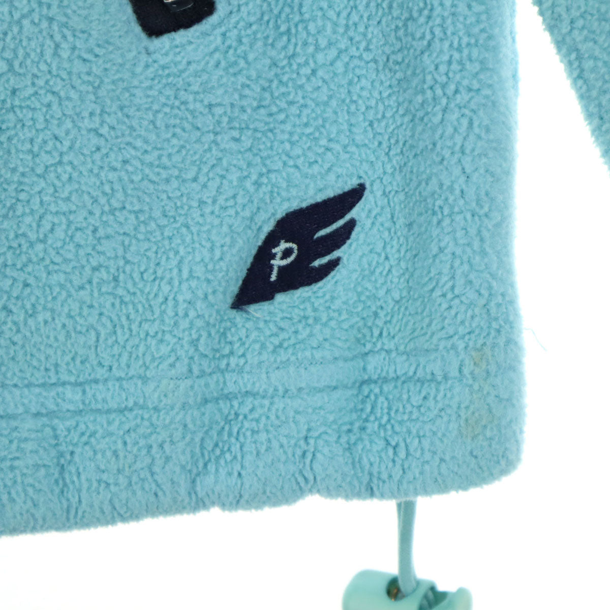 PEARLY GATES パーリーゲイツ POLARTEC 英字 長袖 ハーフジップ フリースジャケット 1 ライトブルー メンズ