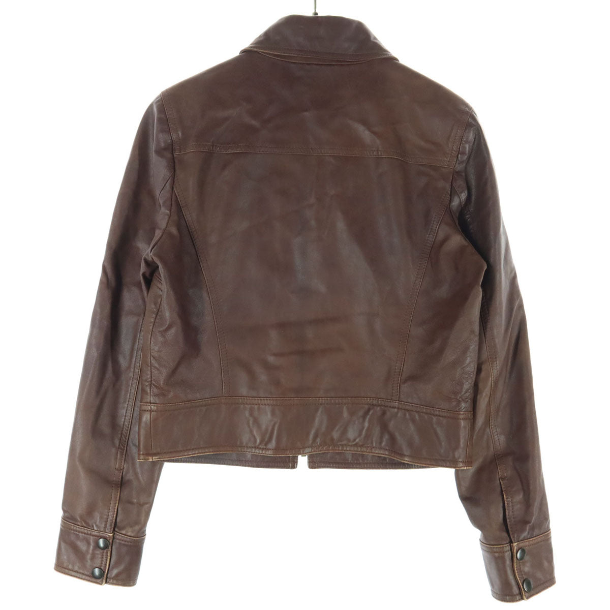Michael Kors マイケルコース 長袖 レザージャケット 6 ブラウン レディース