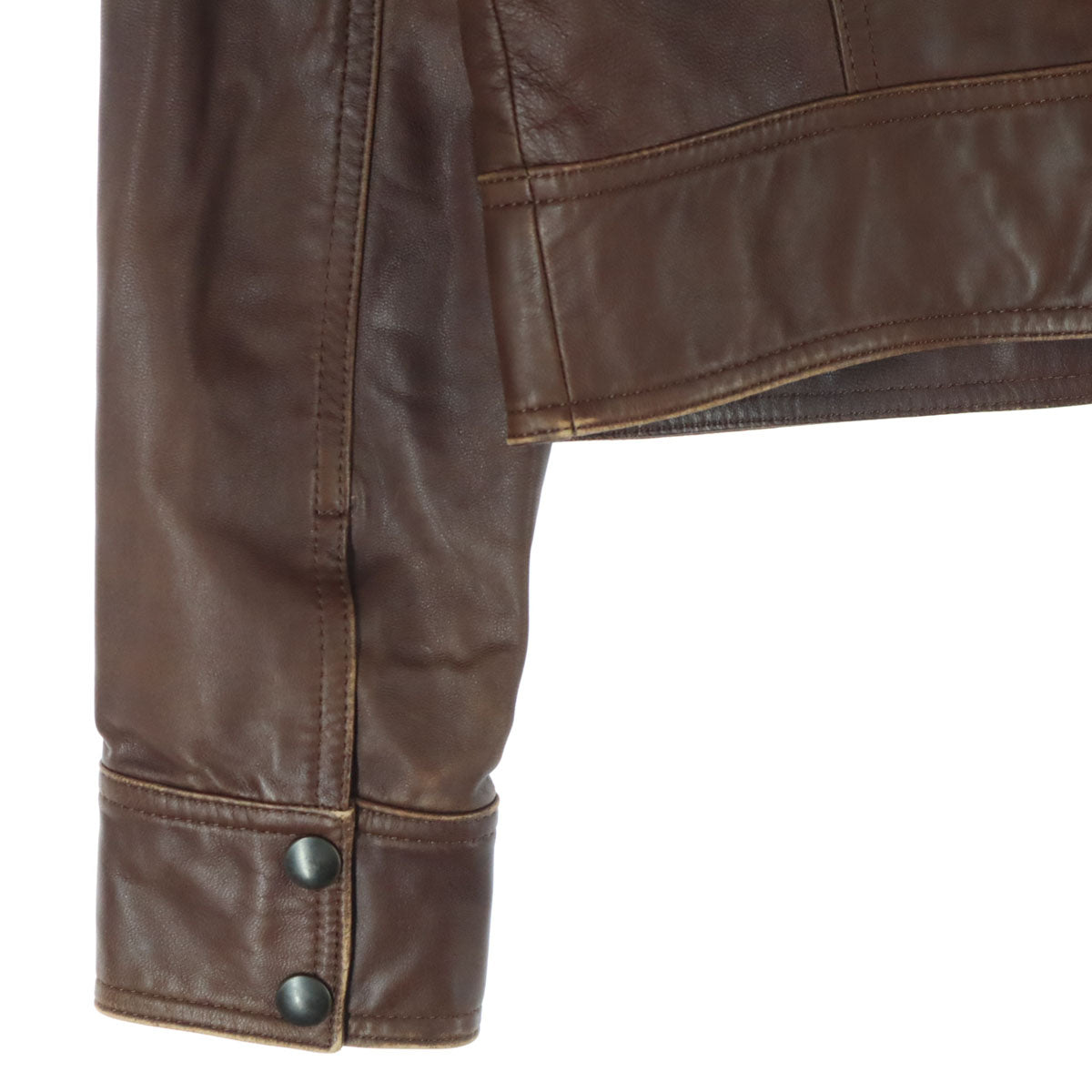 Michael Kors マイケルコース 長袖 レザージャケット 6 ブラウン レディース