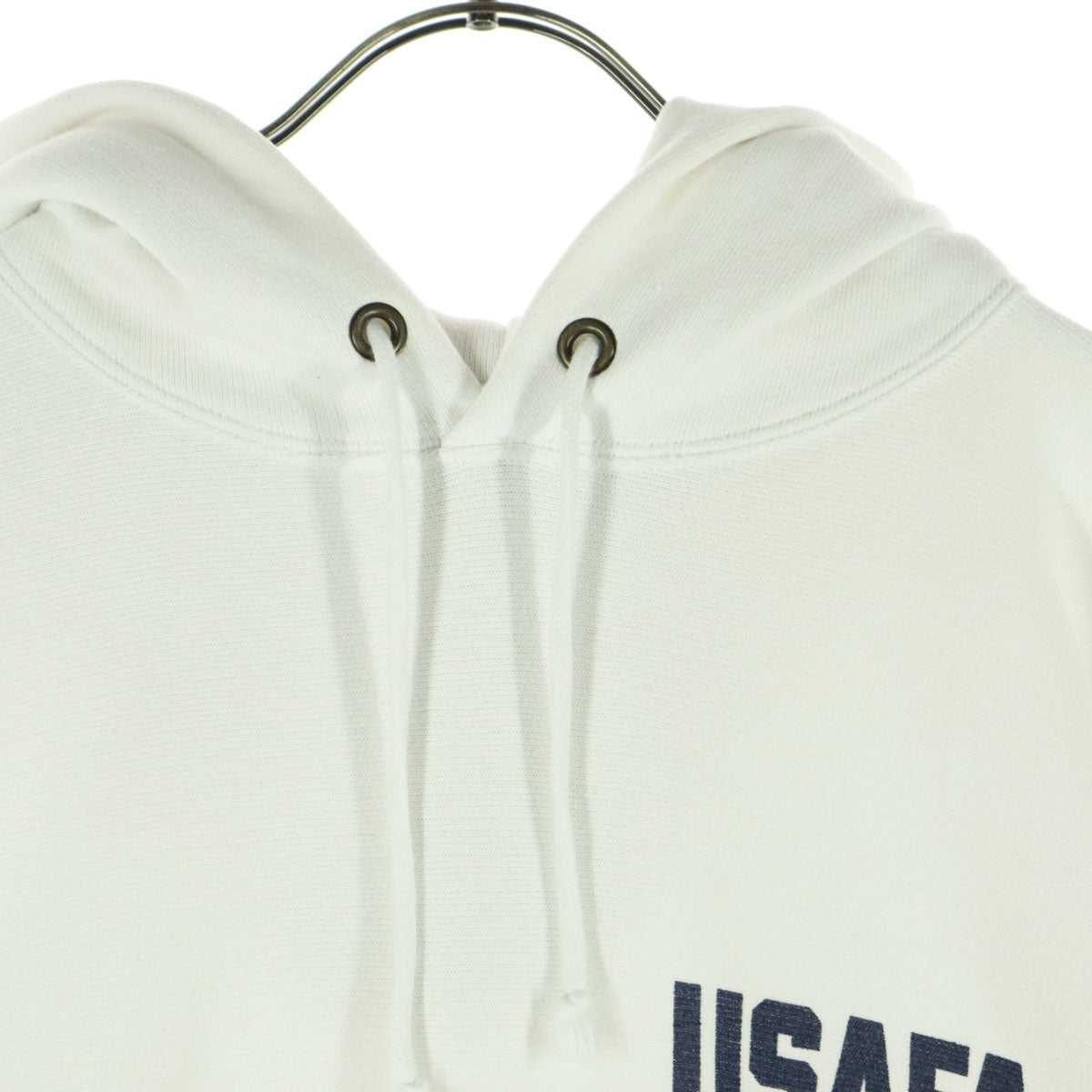 Champion チャンピオン 青単 復刻 裏起毛 ワンポイントロゴ 長袖 パーカー M ホワイト USAFA メンズ