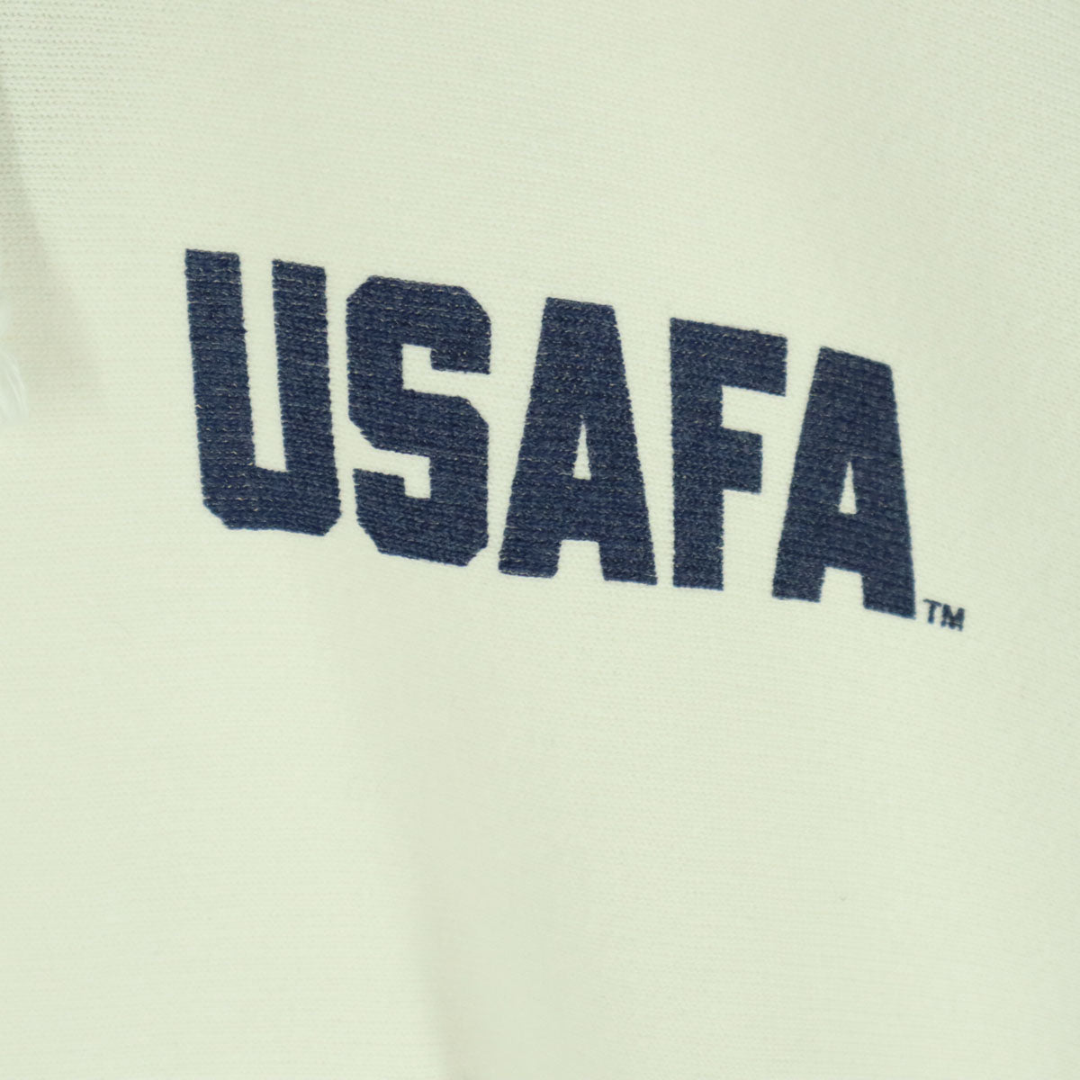 Champion チャンピオン 青単 復刻 裏起毛 ワンポイントロゴ 長袖 パーカー M ホワイト USAFA メンズ