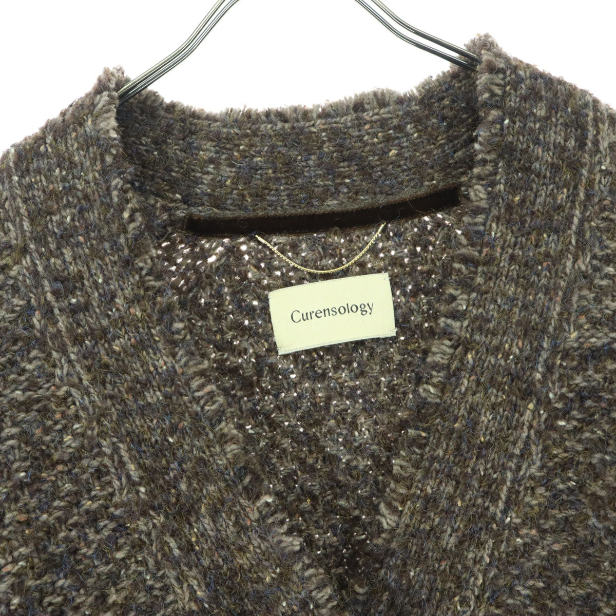 美品 Curensology カレンソロジー 長袖 ウールジャケット F ブラウン レディース