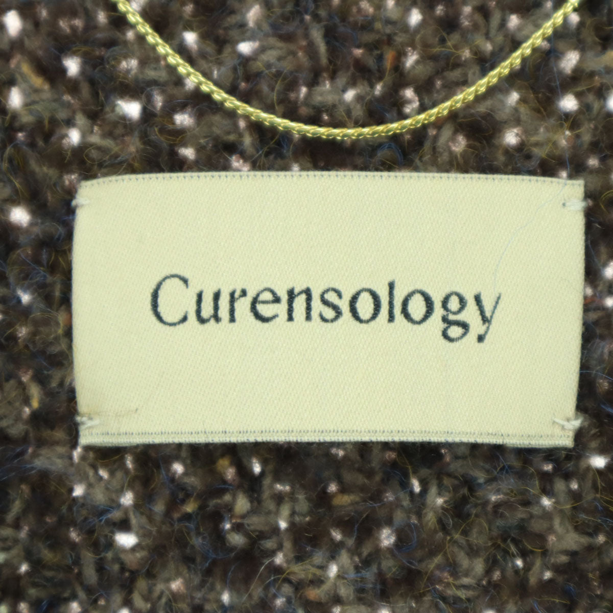 美品 Curensology カレンソロジー 長袖 ウールジャケット F ブラウン レディース