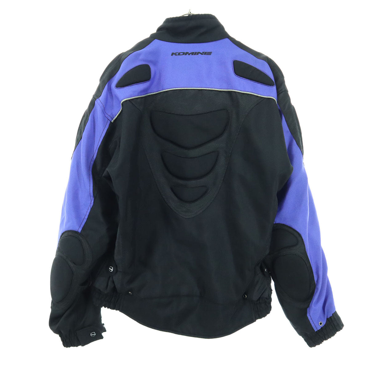 KOMINE コミネ ワッペン バイク 長袖 ツーリング ジップジャケット XL ブラック 肘プロテクター付属 メンズ
