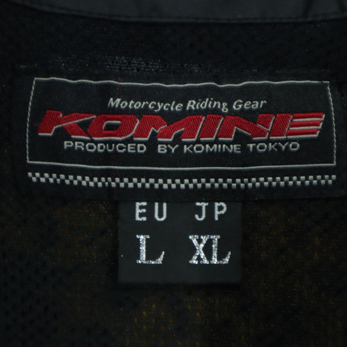 KOMINE コミネ ワッペン バイク 長袖 ツーリング ジップジャケット XL ブラック 肘プロテクター付属 メンズ