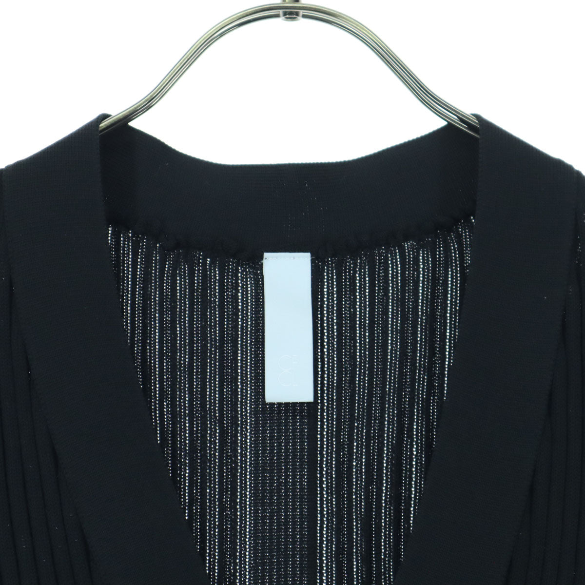 美品 CFCL シーエフシーエル 長袖 カーディガン 1 ブラック CF007KE093 レディース