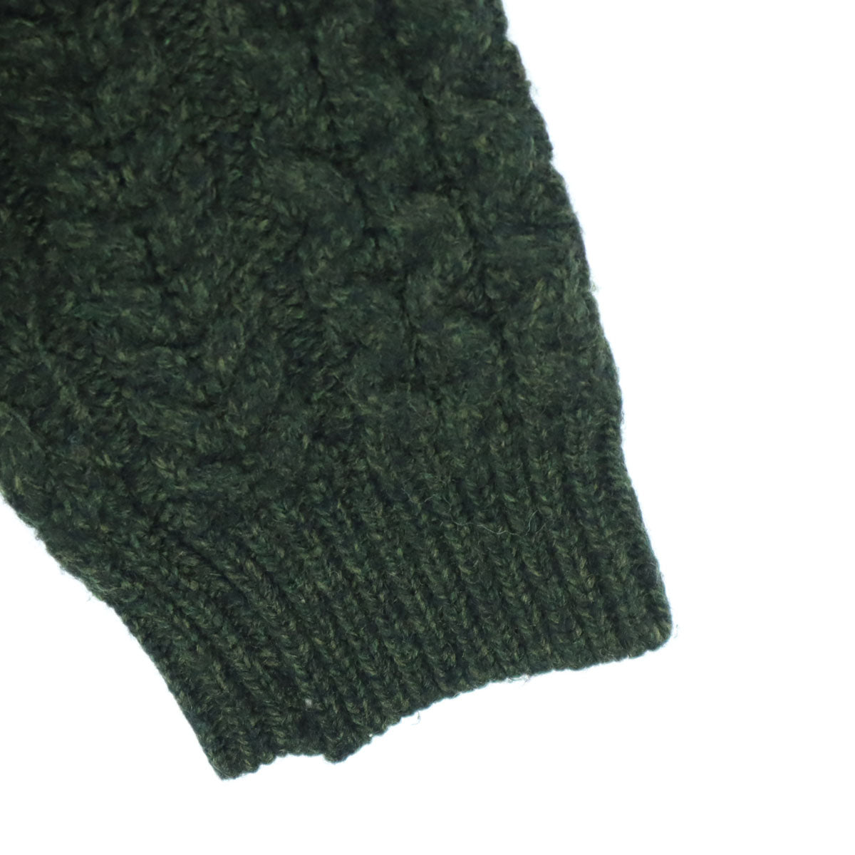 美品 BLARNEY Woollen Mills ウールブレンド 長袖 ニット L グリーン メンズ