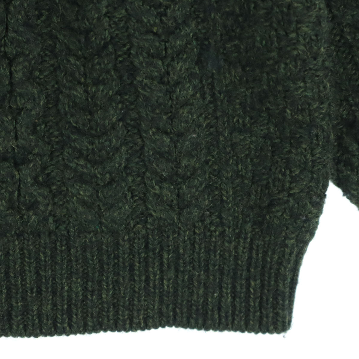 美品 BLARNEY Woollen Mills ウールブレンド 長袖 ニット L グリーン メンズ
