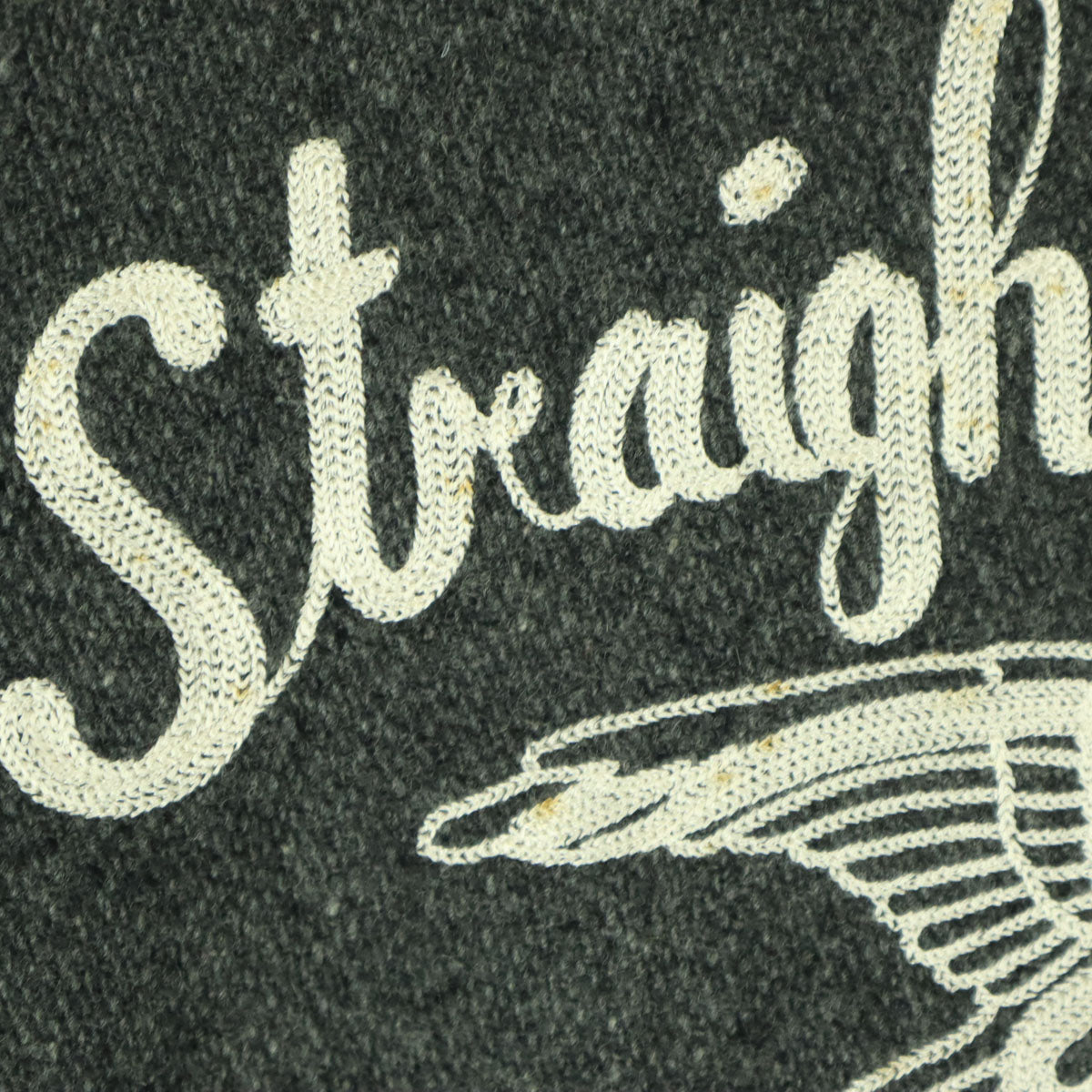 DOG HOUSE ドッグハウス 刺繍 チェーン刺繍 長袖 ジップジャケット M グレー メンズ