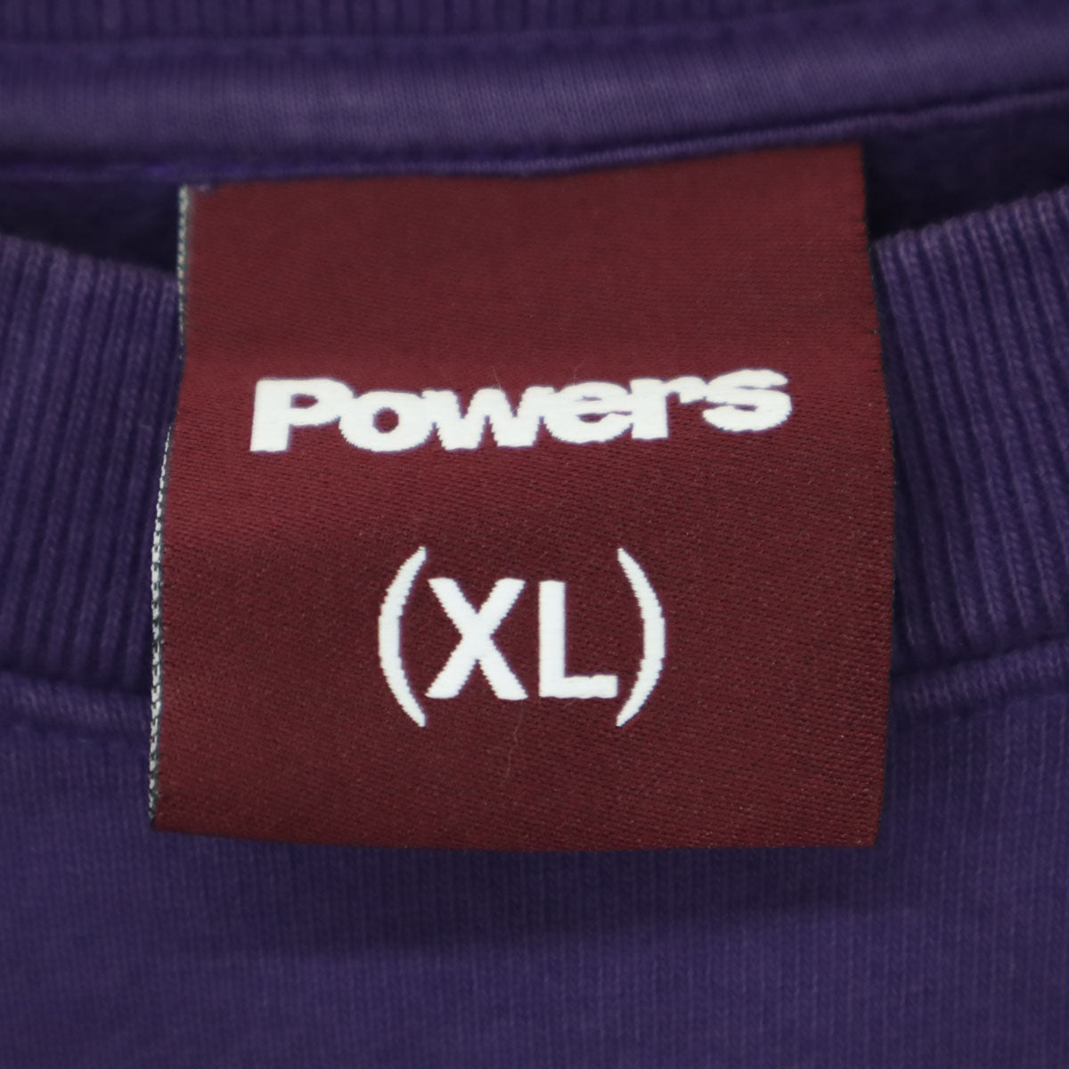 POWERS パワーズ USA製 裏起毛 長袖 スウェット XL パープル メンズ