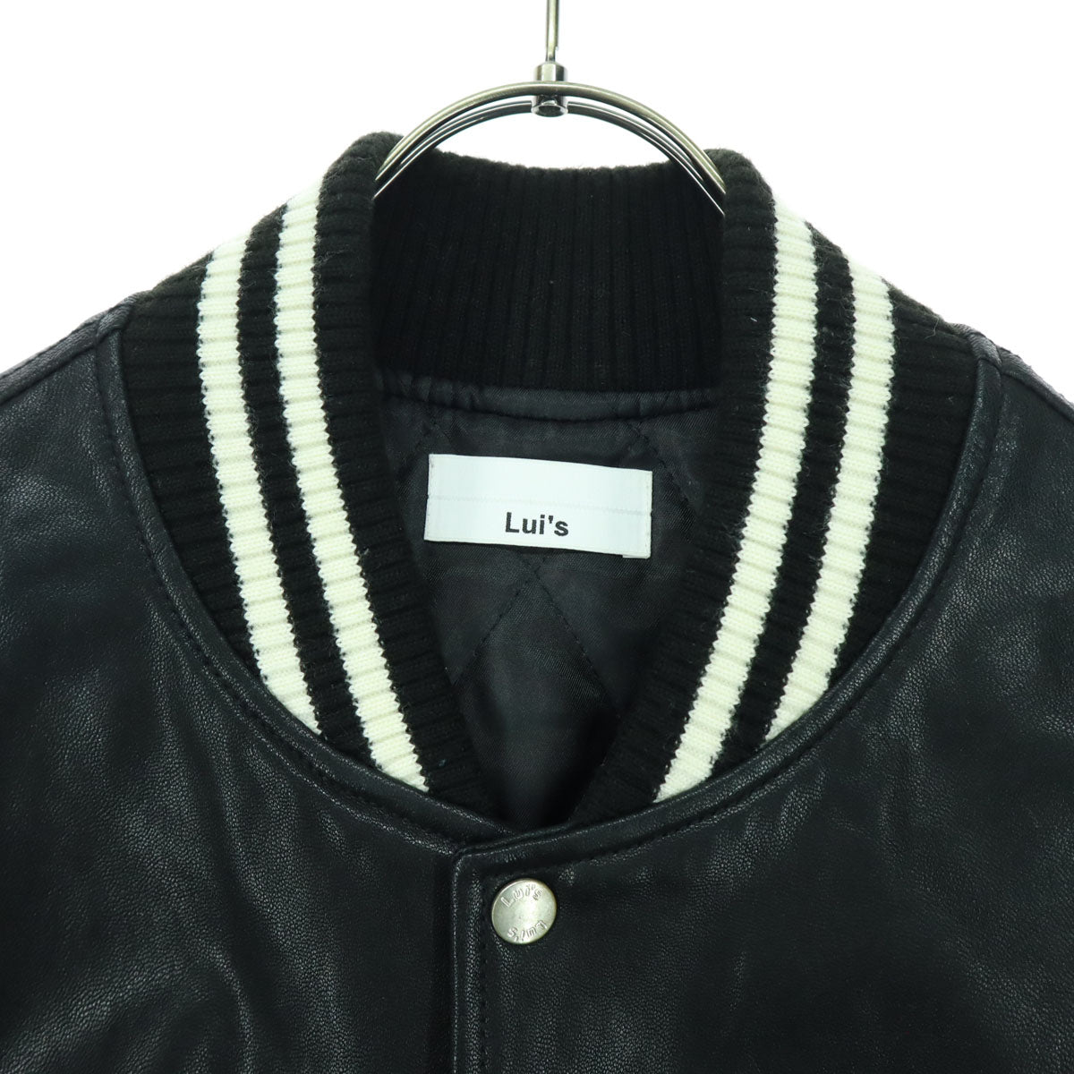 Lui's ルイス 長袖 レザー スタジャン L ブラック 山羊革 メンズ