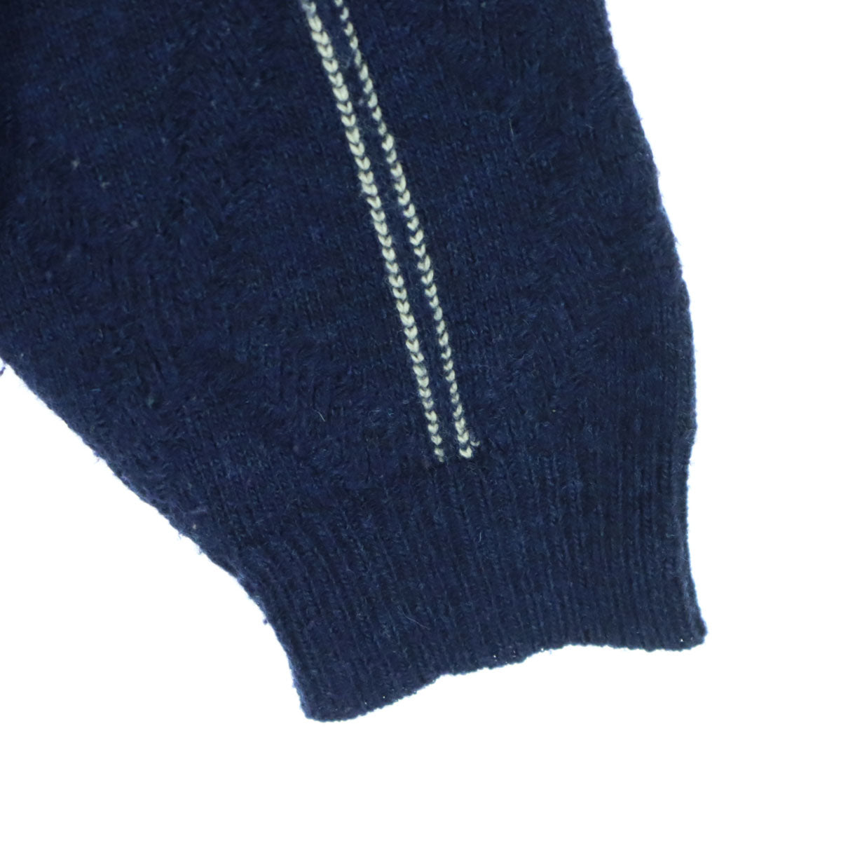 HUGO BOSS ヒューゴボス ドイツ製 アーガイル柄 長袖 ニット 46 ネイビー メンズ