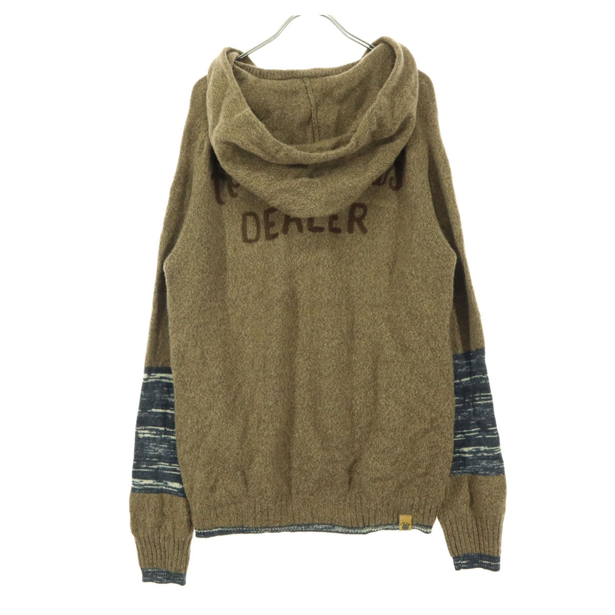 美品 DIESEL TRICOT&Co. ディーゼルトリコアンドコー 長袖 ハーフジップ ニット パーカー M ブラウン系 メンズ