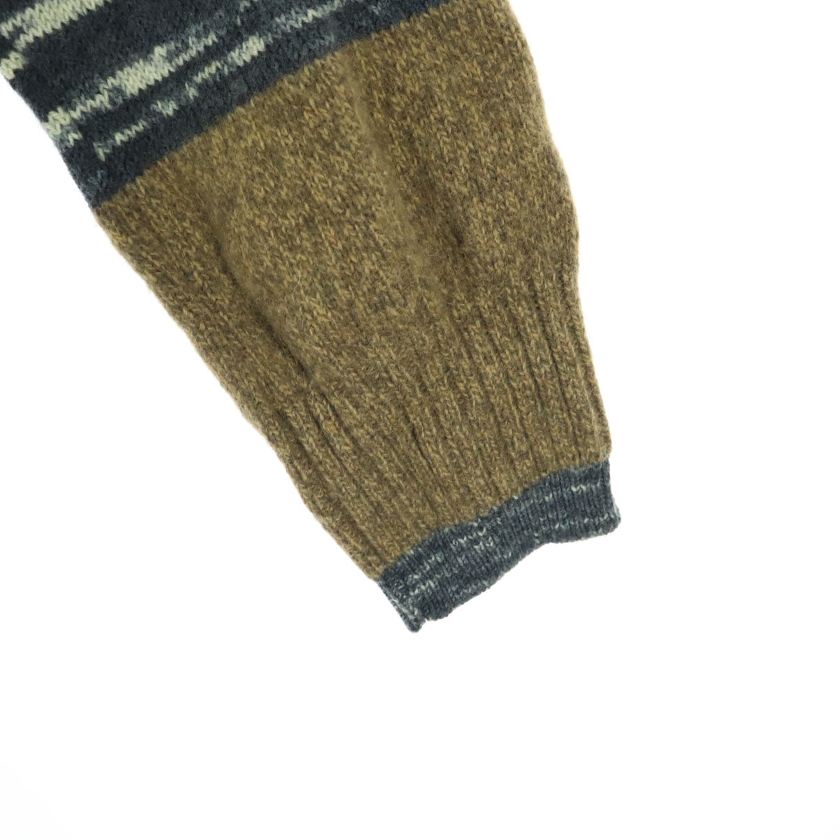 美品 DIESEL TRICOT&Co. ディーゼルトリコアンドコー 長袖 ハーフジップ ニット パーカー M ブラウン系 メンズ