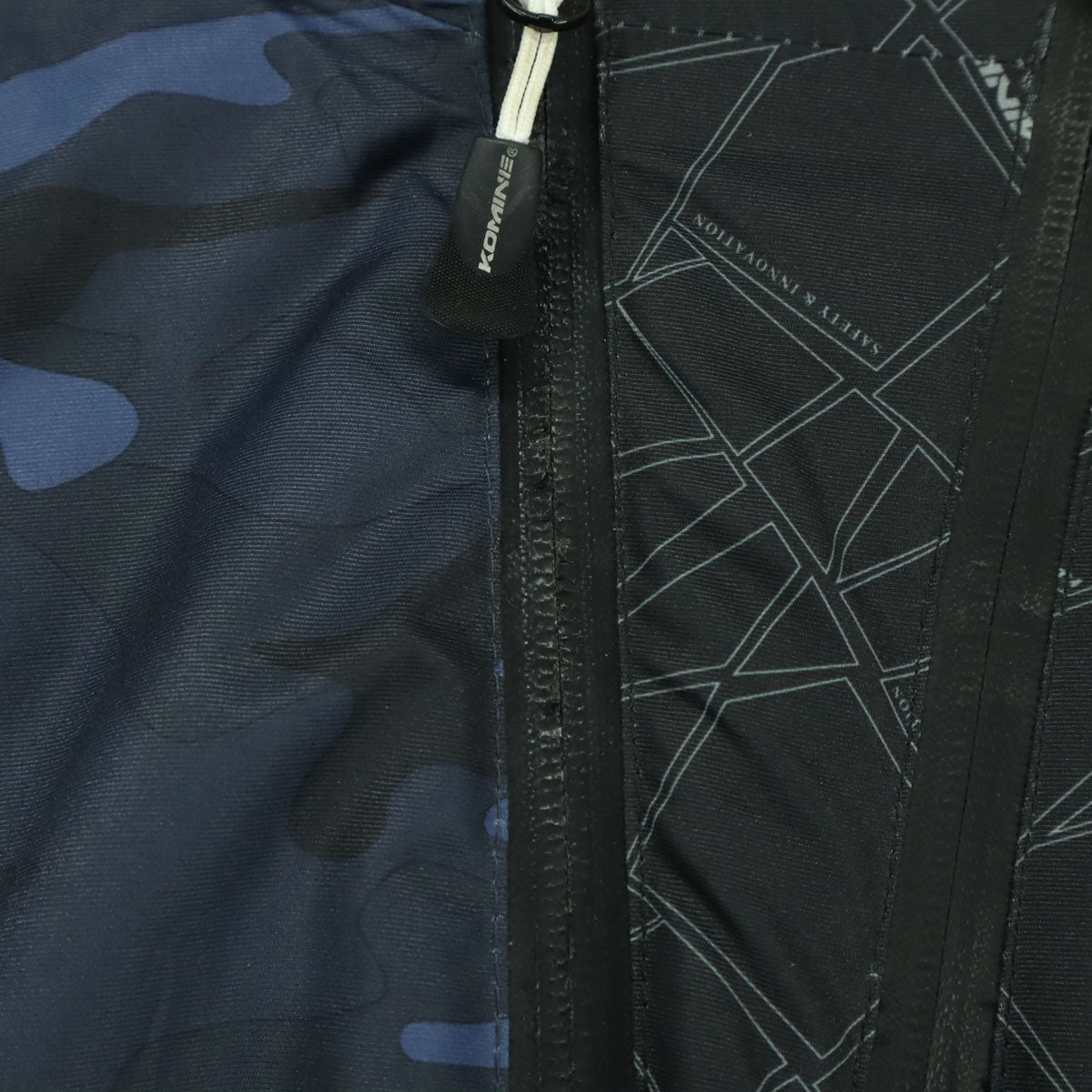 KOMINE コミネ 迷彩柄 長袖 バイク ツーリング フーディジャケット WM ブルー プロテクター付属 レディース