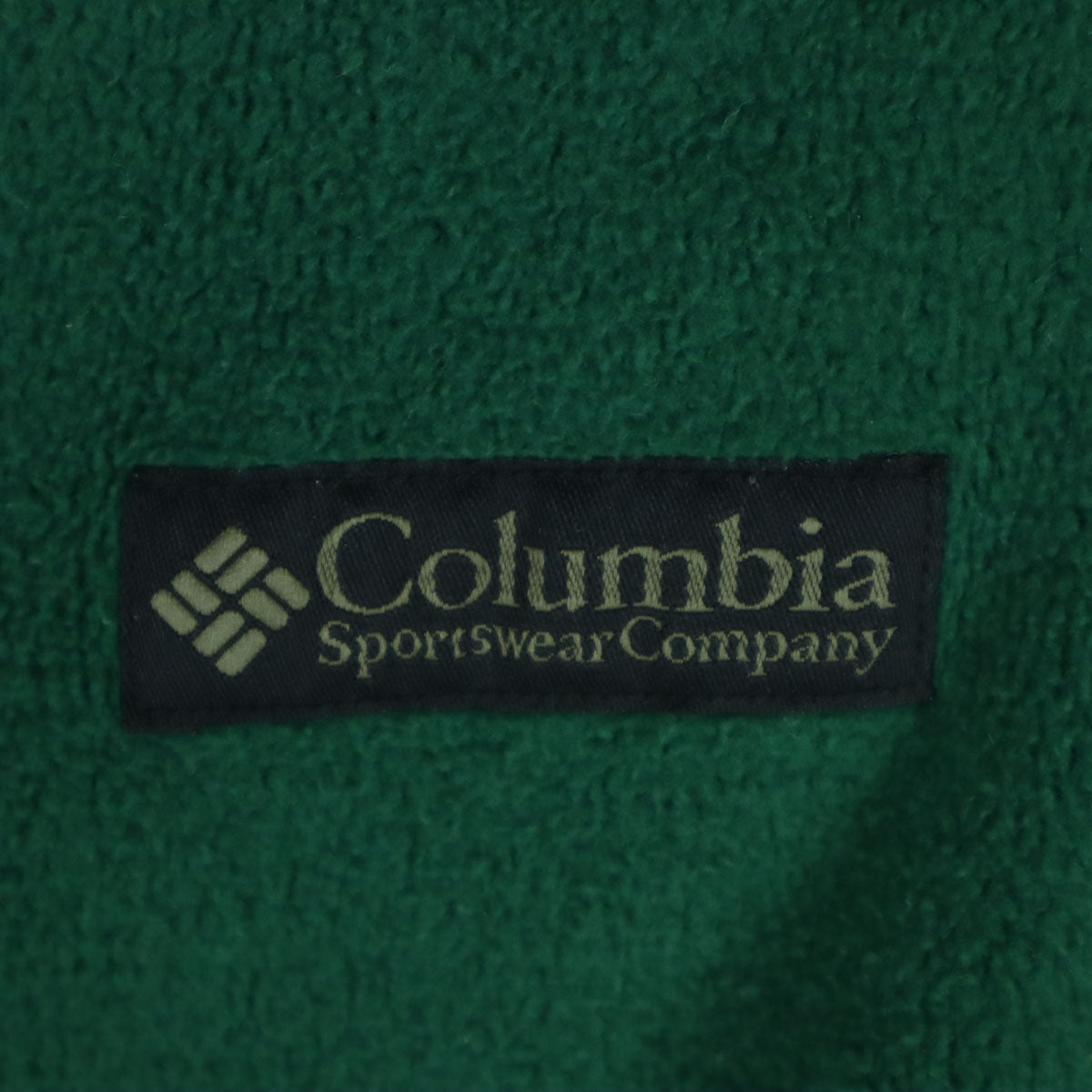 Columbia コロンビア 90s オールド 裏起毛 英字 長袖 フリースジャケット L グリーン メンズ