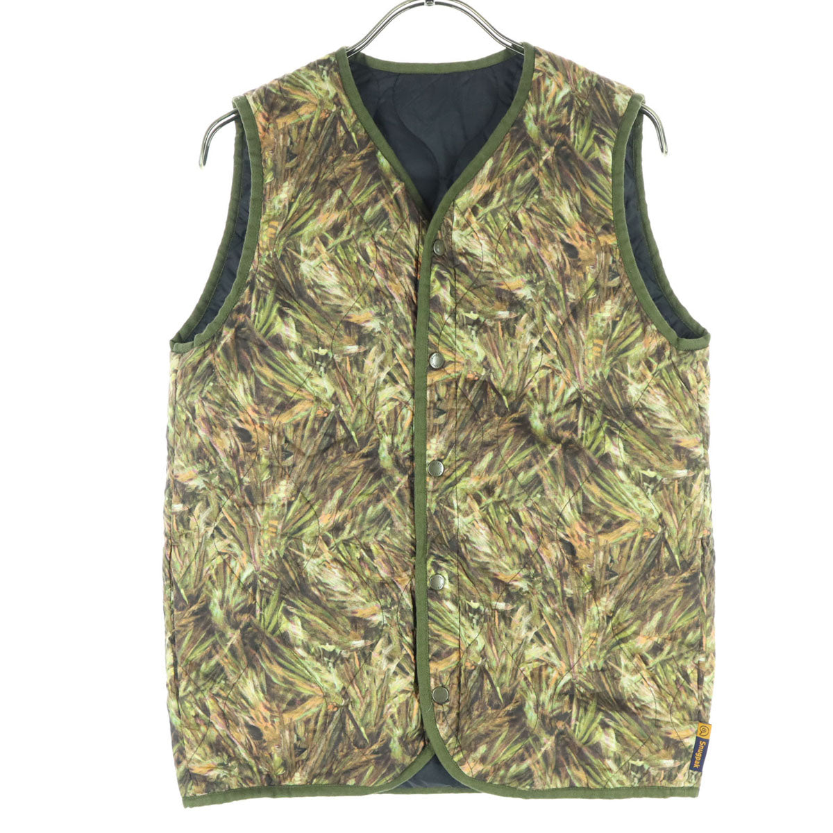 美品 Snugpak スナッグパック シップス 別注 リアルツリーカモ ノースリーブ リバーシブル 中綿ベスト S グリーン SHIPS メンズ