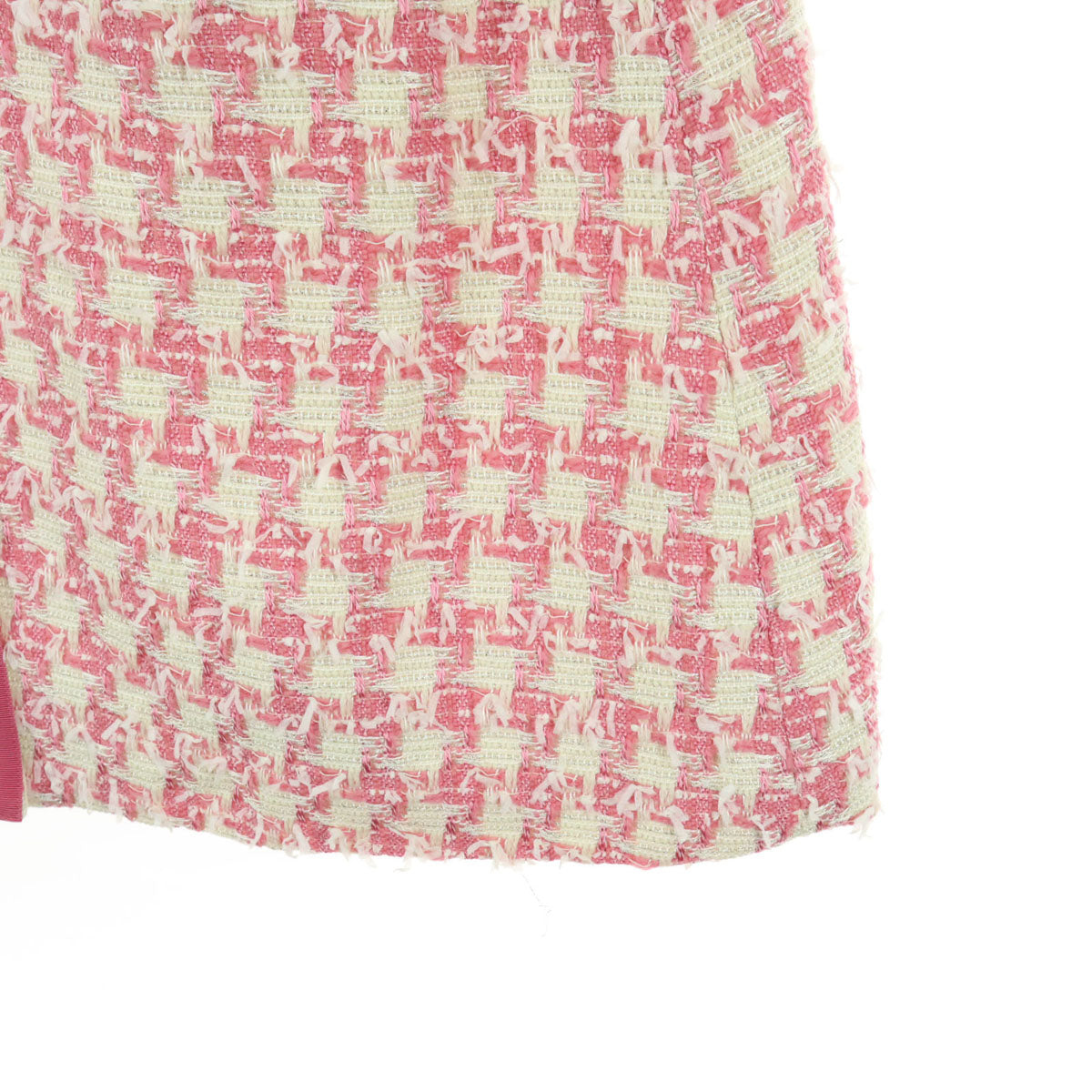 美品 M'S GRACY エムズグレイシー 日本製 総柄 長袖 コート 42 ピンク系 レディース