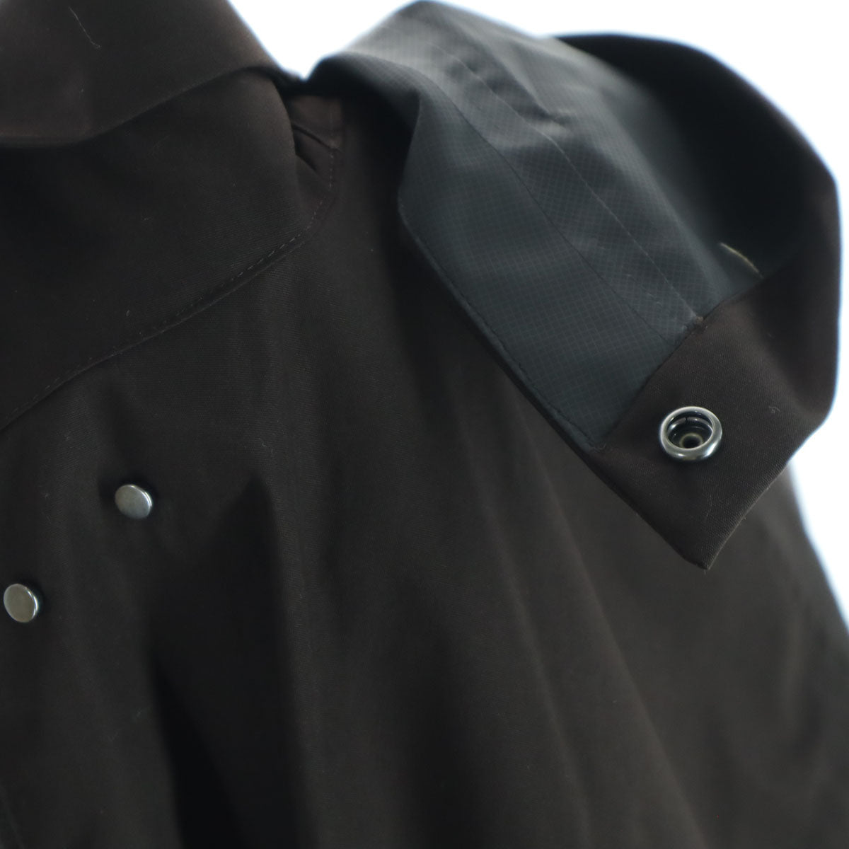 未使用 UNIQLO ユニクロ 長袖 コート M ダークブラウン フード取り外し可 レディース