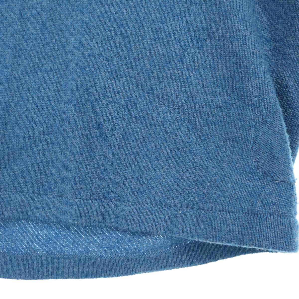 AKRIS punto アクリスプント 長袖 スキッパー ニットポロ セーター 8 ブルー レディース