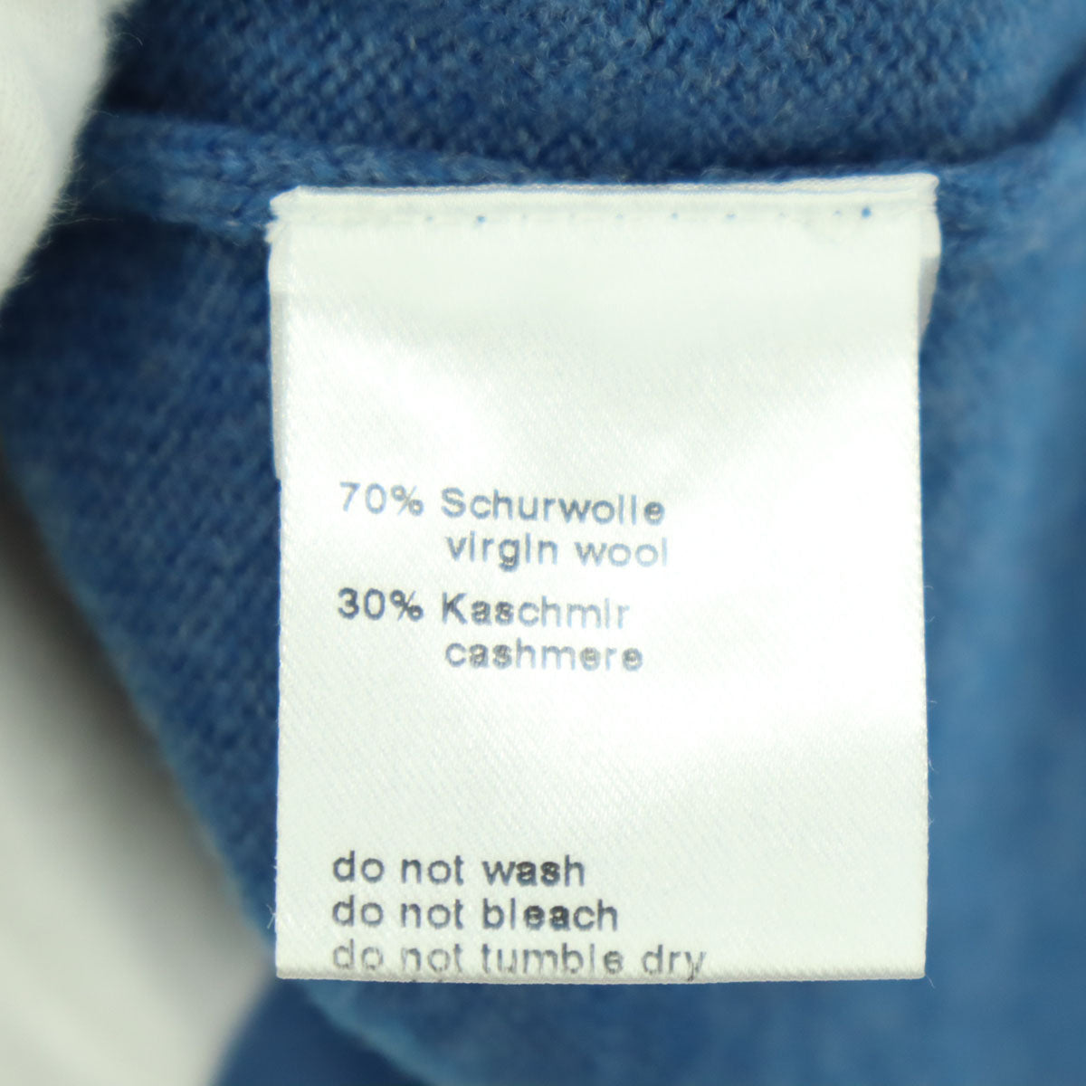 AKRIS punto アクリスプント 長袖 スキッパー ニットポロ セーター 8 ブルー レディース