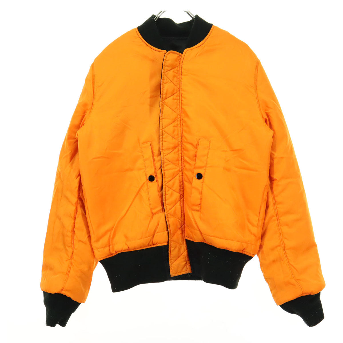 ALPHA INDUSTRIES INC アルファインダストリーズ 長袖 ナイロンジャケット S ブラック リバーシブル メンズ