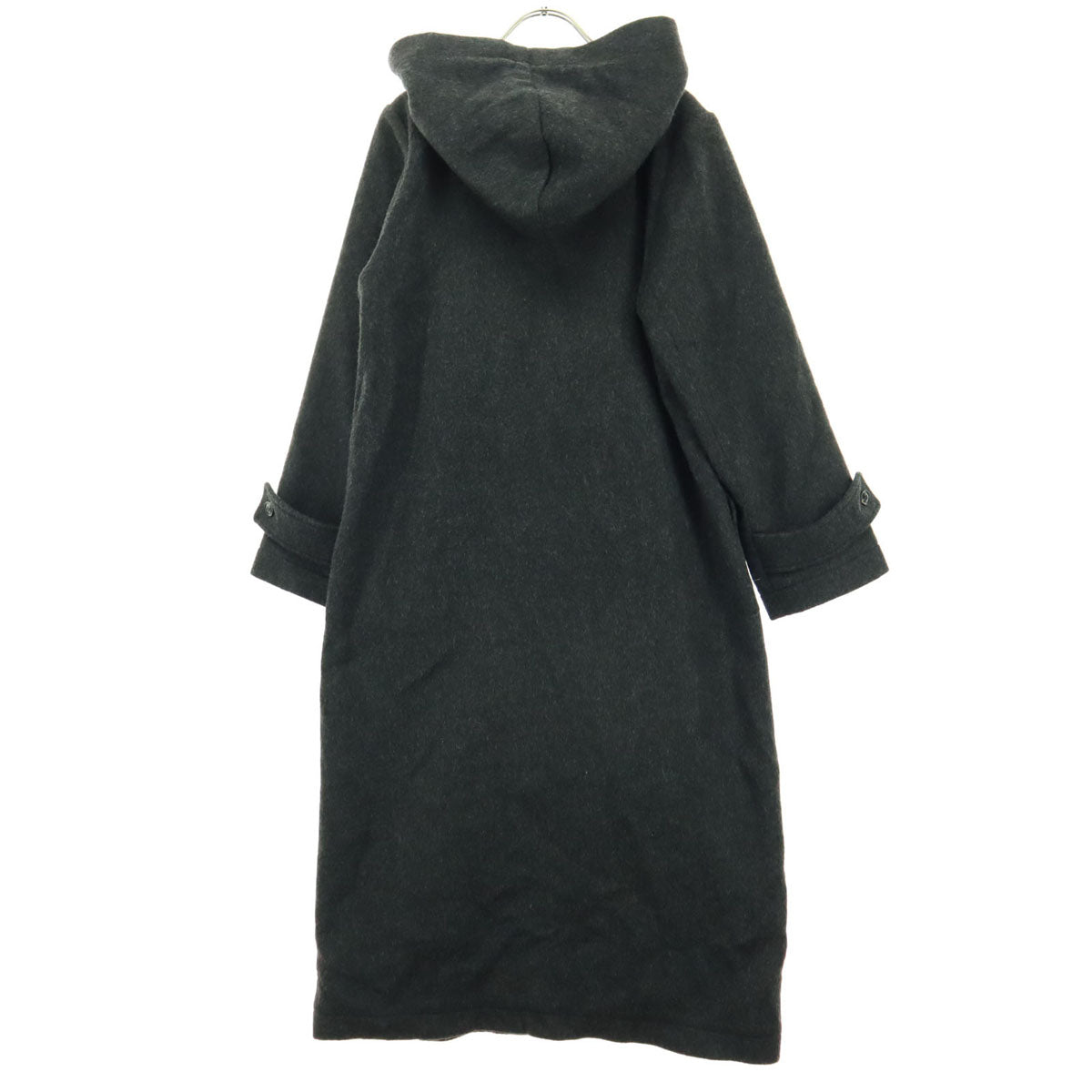 美品 mizuiro ind ミズイロインド 日本製 長袖 ダッフルコート グレー レディース