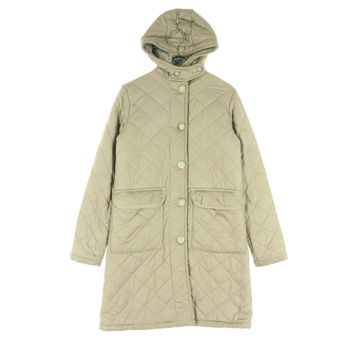 Mackintosh マッキントッシュ スコットランド製 長袖 キルティング 中綿コート 34 ベージュ レディース