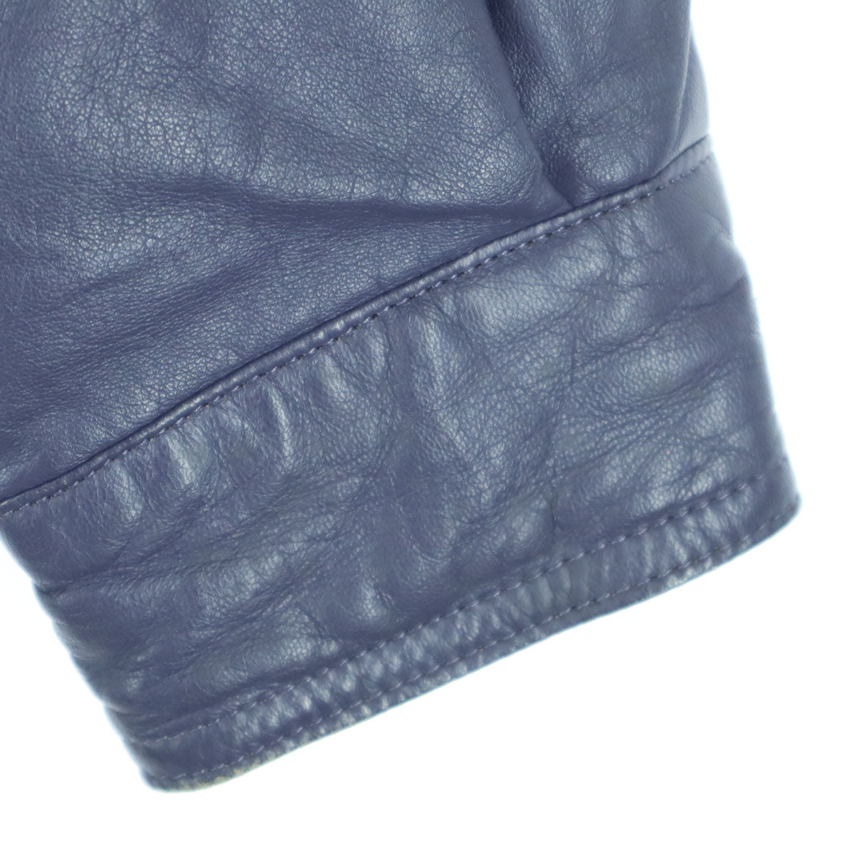 PIA SPORTS ピアスポーツ 日本製 長袖 レザージャケット 4 パープル 羊革 メンズ