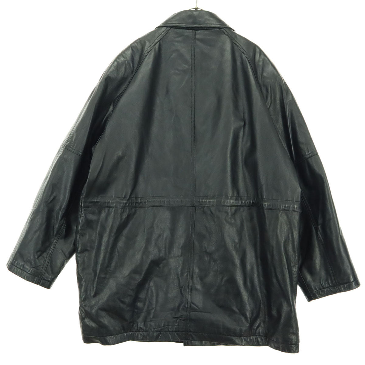 DURANTE デュランテ 90s オールド 長袖 ミドル丈 レザージャケット L ブラック 羊革 メンズ