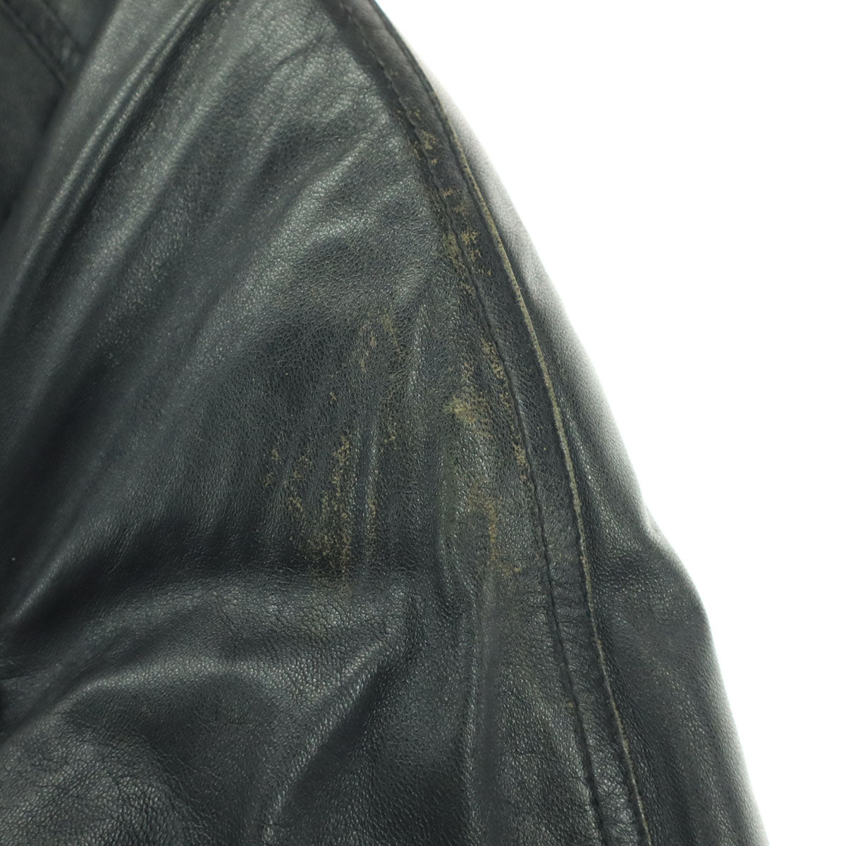 DURANTE デュランテ 90s オールド 長袖 ミドル丈 レザージャケット L ブラック 羊革 メンズ