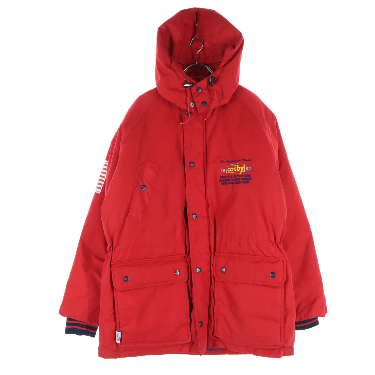 GERRY COSBY ジェリーコスビー 90s オールド 刺繍 中綿ジャケット M レッド メンズ